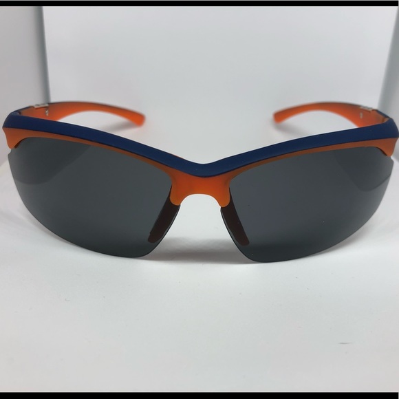 🛍 Sporty Sunglasses Orange and Blue RARE - Picture 4 of 7